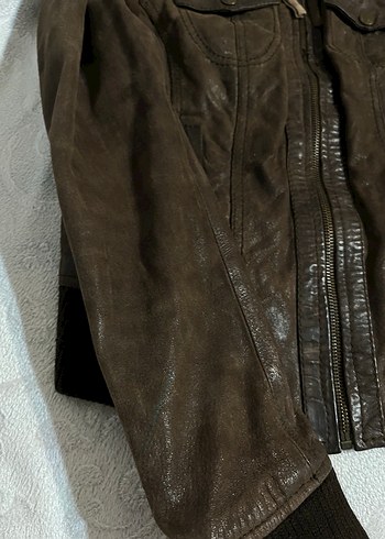 Vintage Deri Ceket - Görsel 3