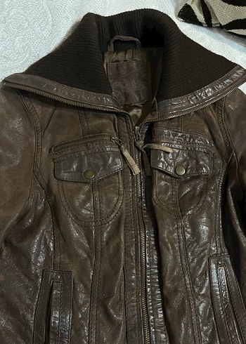Vintage Deri Ceket - Görsel 2