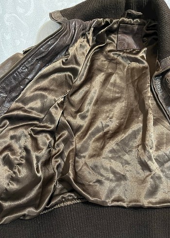 Vintage Deri Ceket - Görsel 8