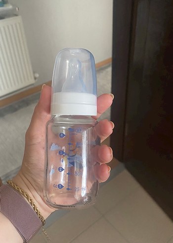 Mavi Bebek Biberonu - Pastel Renkli - Görsel 2