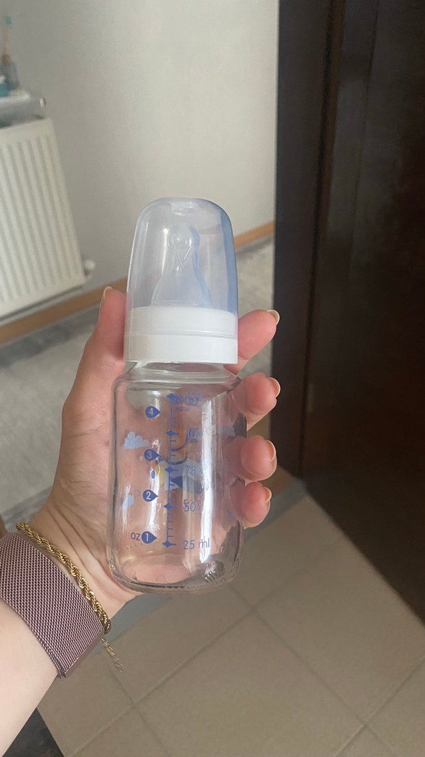 Mavi Bebek Biberonu - Pastel Renkli - Görsel 2