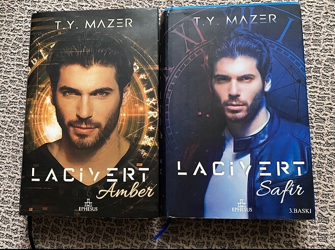 Lacivert Safir ve Amber Ciltli Baskı