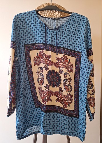 #Bohem #Kadın #Etnik Desenli #Bluz - Görsel 3