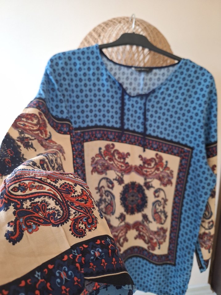 #Bohem #Kadın #Etnik Desenli #Bluz - Görsel 2