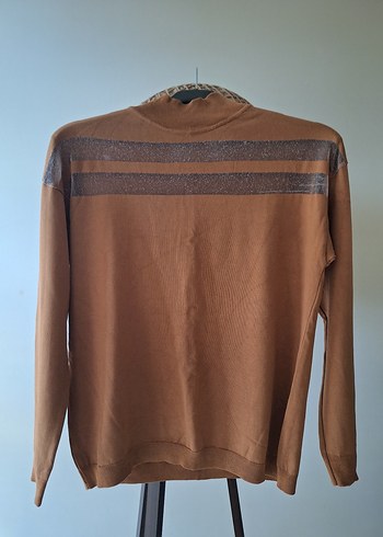 #Kahverengi #Çizgili #yarıboğazlı #Kazak - Görsel 3