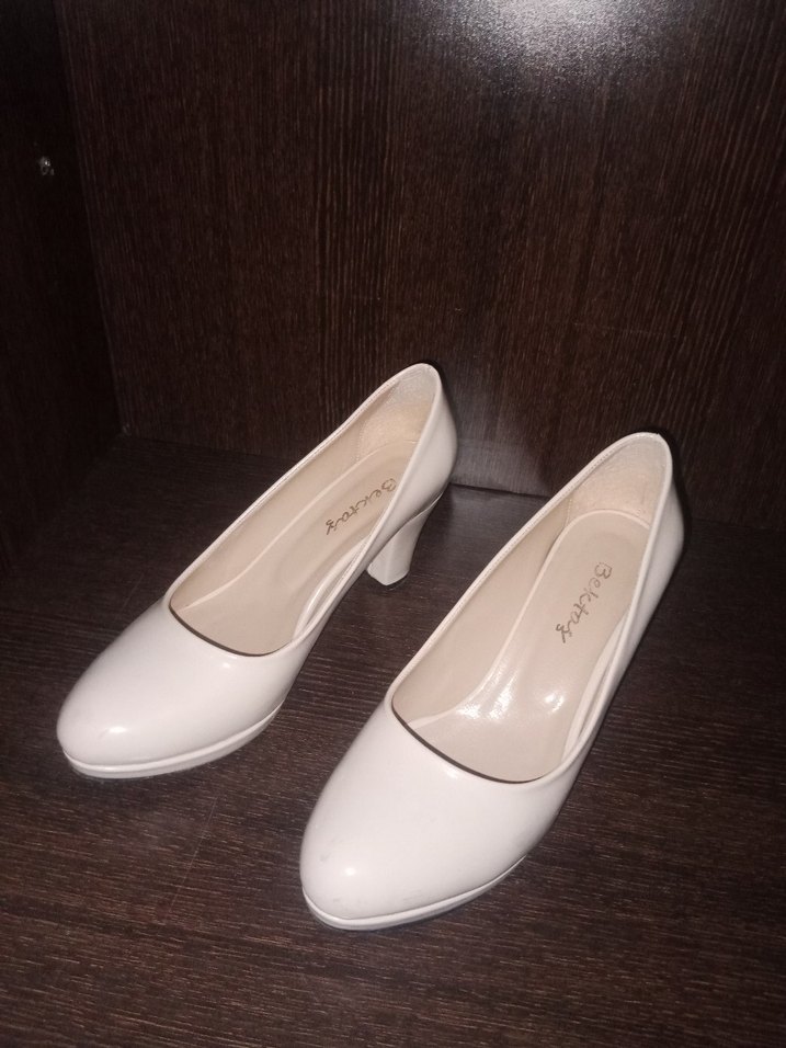 pudra Kadın Klasik Topuklu Ayakkabı - Görsel 3