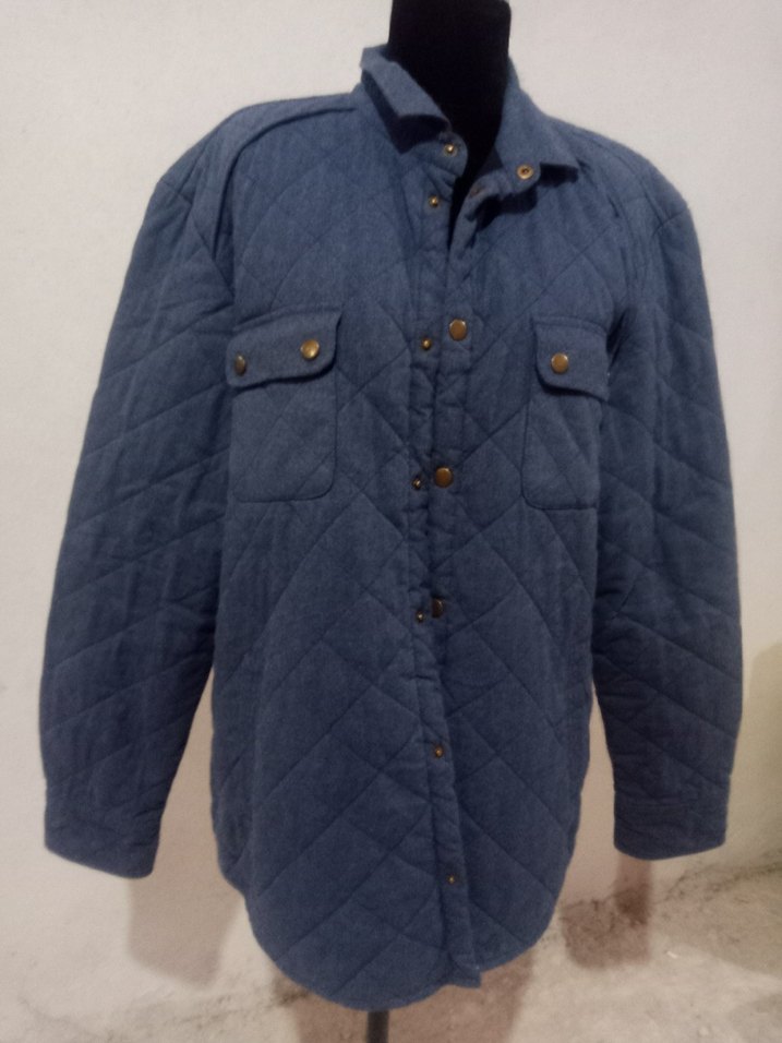 Çıtçıtlı i Erkek mavi Denim Ceket - Görsel 4