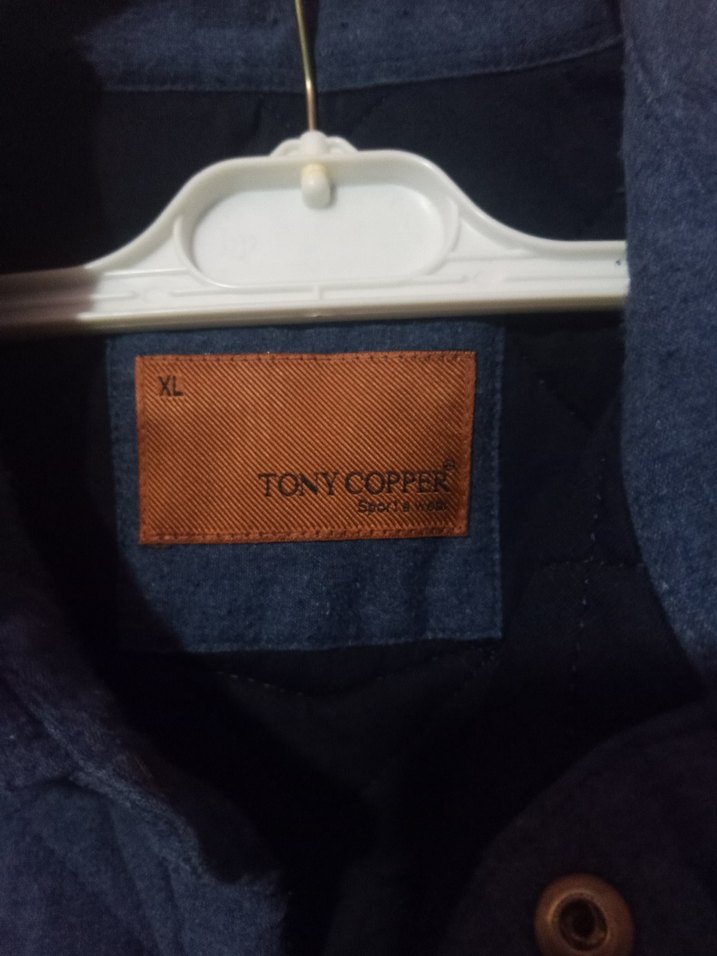 Çıtçıtlı i Erkek mavi Denim Ceket - Görsel 3