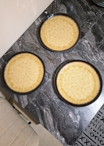 JUMBO Bej İçli Koyu Renkli Yuvarlak Tabak - Görsel 3