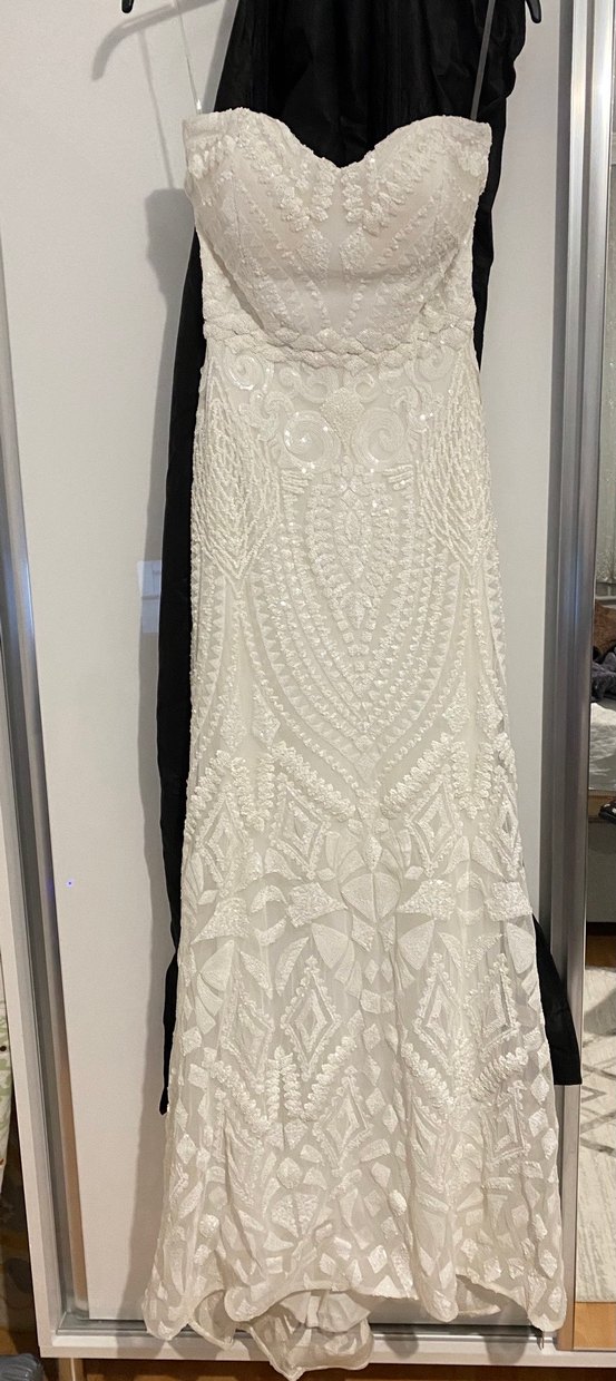 Dantel Detaylı Straplez Denizkızı Gelinlik - Görsel 2