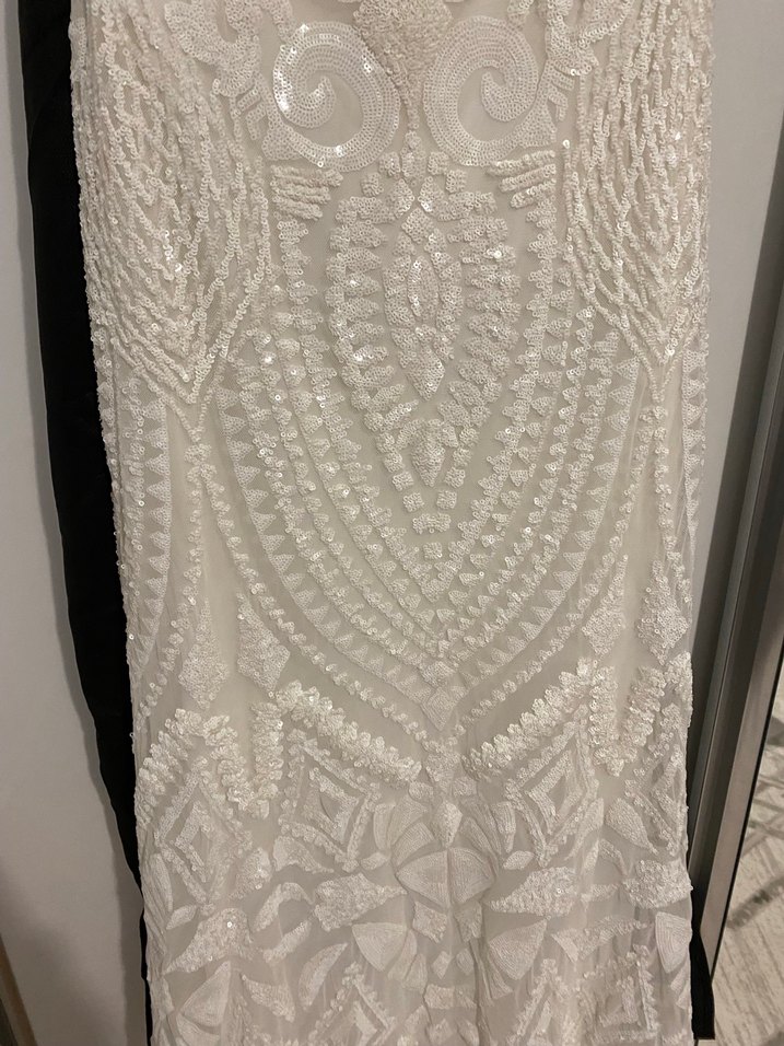 Dantel Detaylı Straplez Denizkızı Gelinlik - Görsel 5