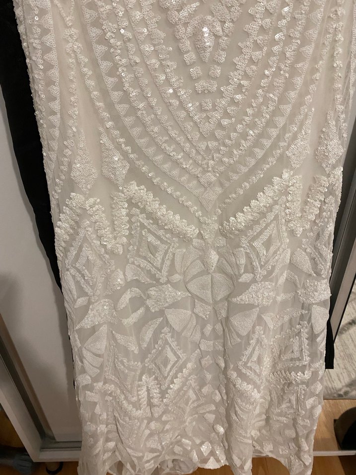 Dantel Detaylı Straplez Denizkızı Gelinlik - Görsel 4