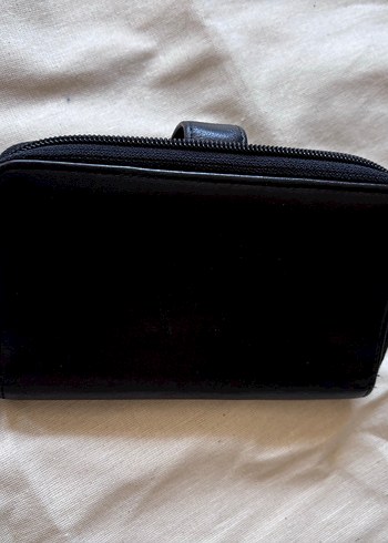 Kemerli Siyah Deri Kadın Cüzdan - Görsel 4