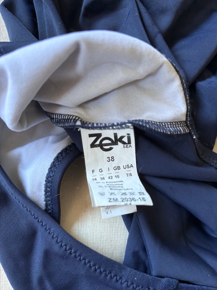 Zeki Lacivert Şık Kadın Mayo - Görsel 3