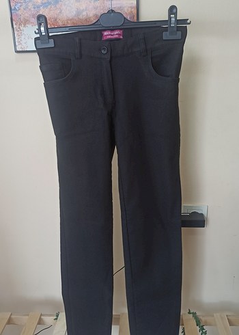 38 Beden Siyah Kadın Regular Fit Kumaş Pantolon