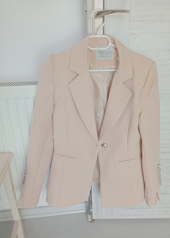 Diğer Bej Kadın Midi Blazer