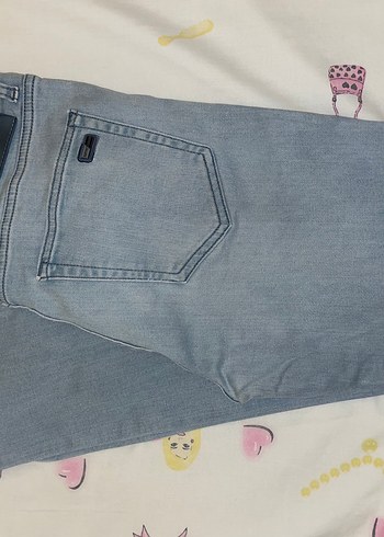 Emporio Armani Düğmeli Mavi erkek Jean - Görsel 2