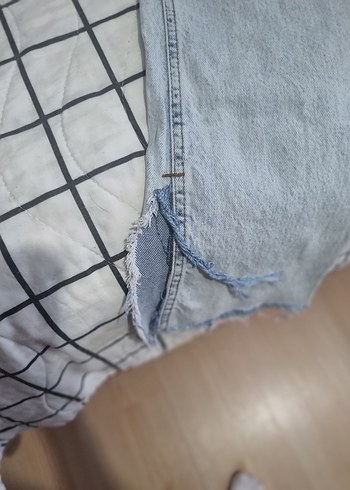 Trendyol & Milla Kadın Gri Mavi Yırtmaçlı Midi Denim Pantolon
