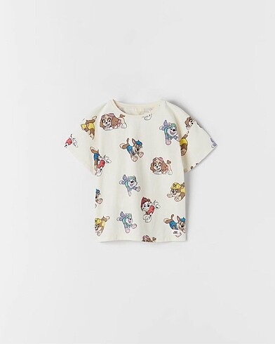 Zara paw petrol tshirt