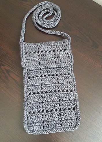 Makrome telefon çantası 
