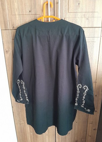 Zara ZARA COLLECTION MARKA ISLEMELI TUNIK BLUZ