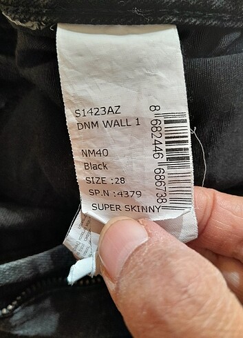Defacto DF JEANS MARKA SIYAH KOT (JEAN) PANTOLON