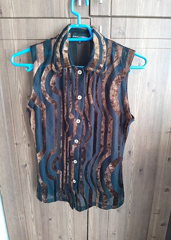 DOLCE& GABBANA MARKA SUET DESENLI GOMLEK