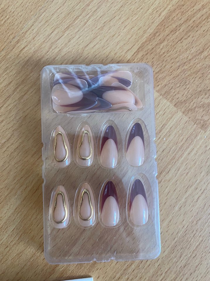 Bej Doğal Görünümlü Takma Tırnak Seti - Görsel 2