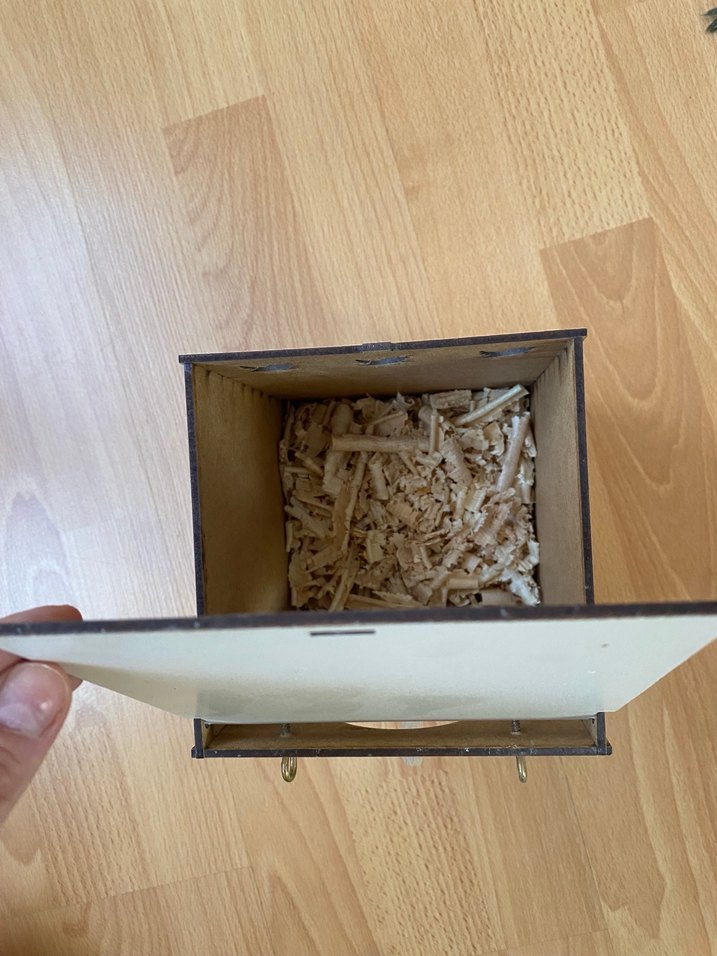 Beyaz Ahşap Kuş Yuvası - Görsel 3