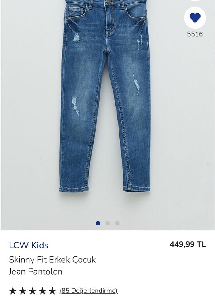 Lc waikiki erkek çocuk jean - Görsel 2