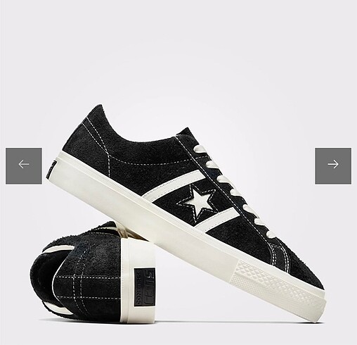 37 Beden siyah Renk Converse süet ayakkabı