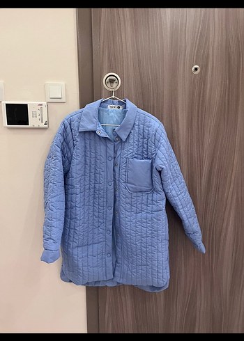 Benin marka Mavi Midi Kadın Mont - Görsel 3