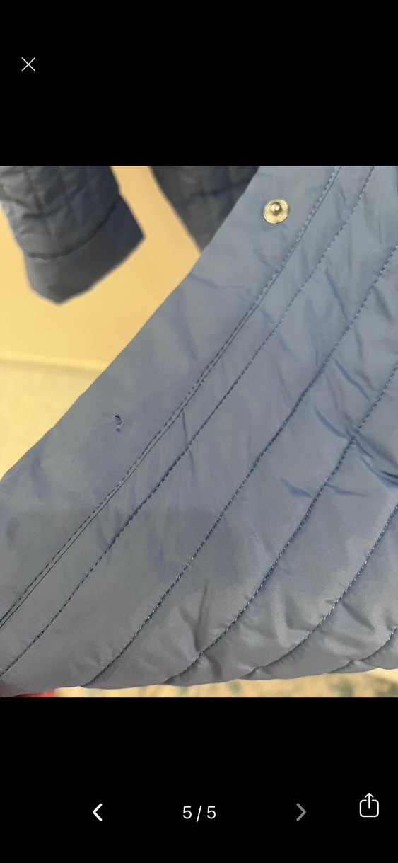 Benin marka Mavi Midi Kadın Mont - Görsel 5