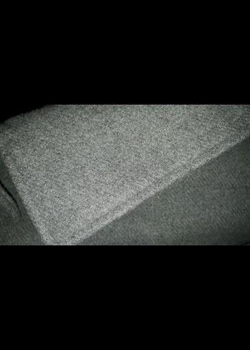 Stradivarius Gri Çift Düğmeli Kaban - Görsel 6