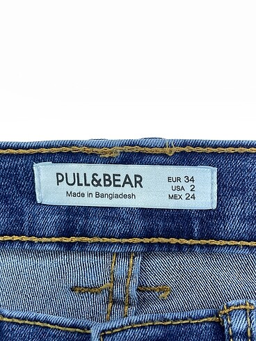 34 Beden lacivert Renk Pull and Bear Jean / Kot %70 İndirimli.