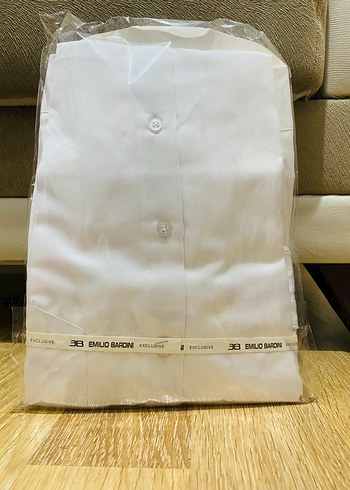 S Beden , Beyaz Erkek Gömlek - Görsel 2