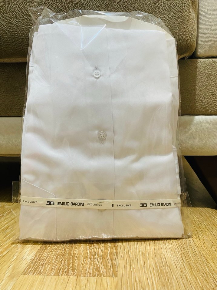 S Beden , Beyaz Erkek Gömlek - Görsel 2