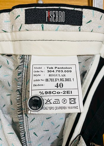 40 Beden erkek kumaş pantolon - Görsel 2