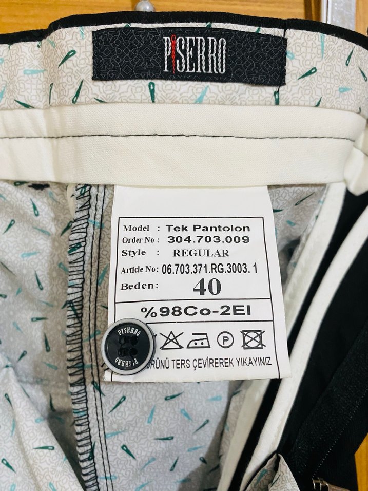 40 Beden erkek kumaş pantolon - Görsel 2