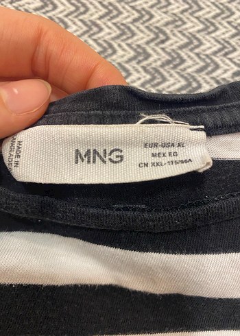 Mango Kadın Çizgili Uzun Kollu Tişört - Görsel 2