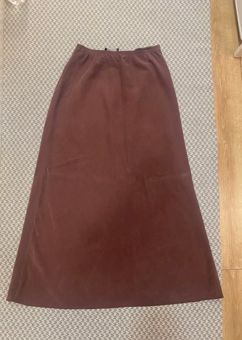 Bordo Kadın Uzun Etek - Görsel 2