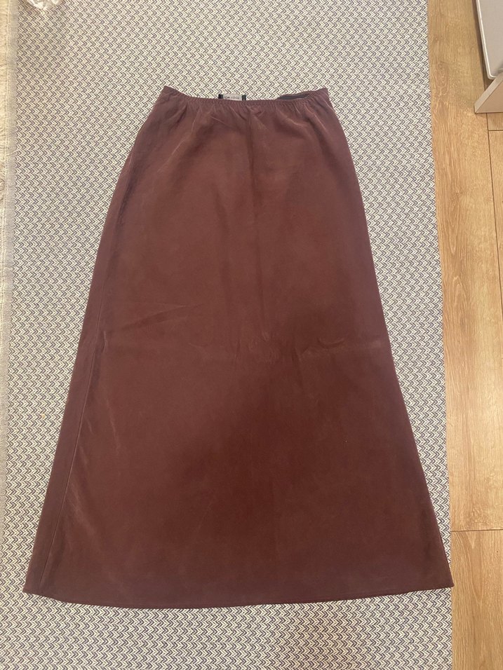 Bordo Kadın Uzun Etek - Görsel 2