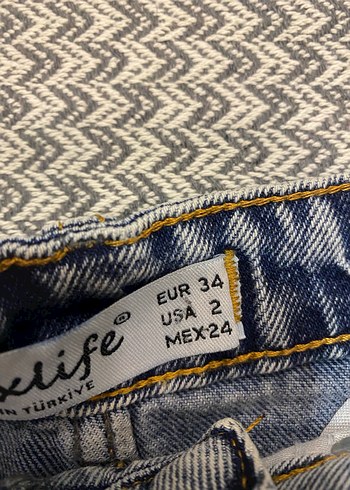 Gri Denim  Uzun Etek - Görsel 2