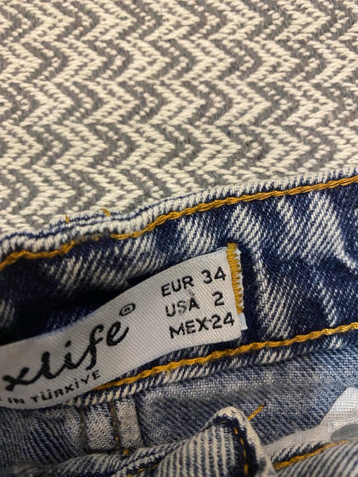 Gri Denim  Uzun Etek - Görsel 2