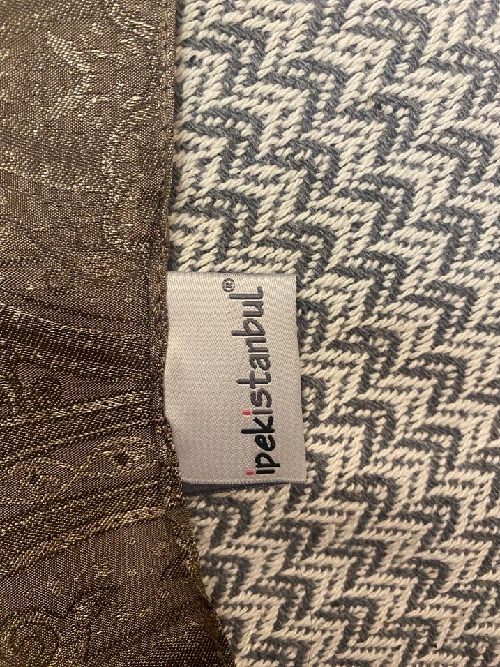 Dantel Detaylı Kahverengi Kadın Şal - Görsel 2