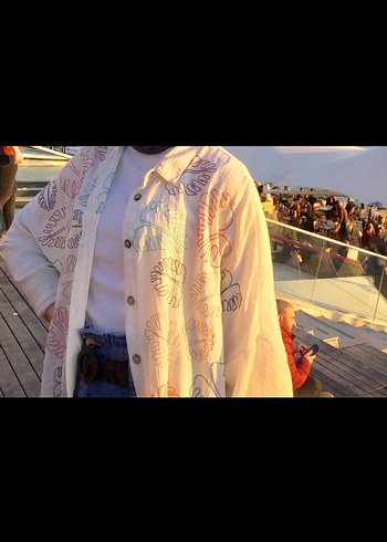 Renkli Nakışlı Bohem Kadın Gömlek - Görsel 2