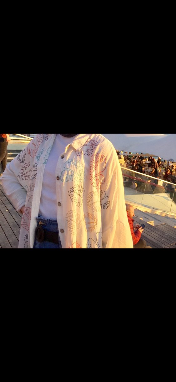 Renkli Nakışlı Bohem Kadın Gömlek - Görsel 2