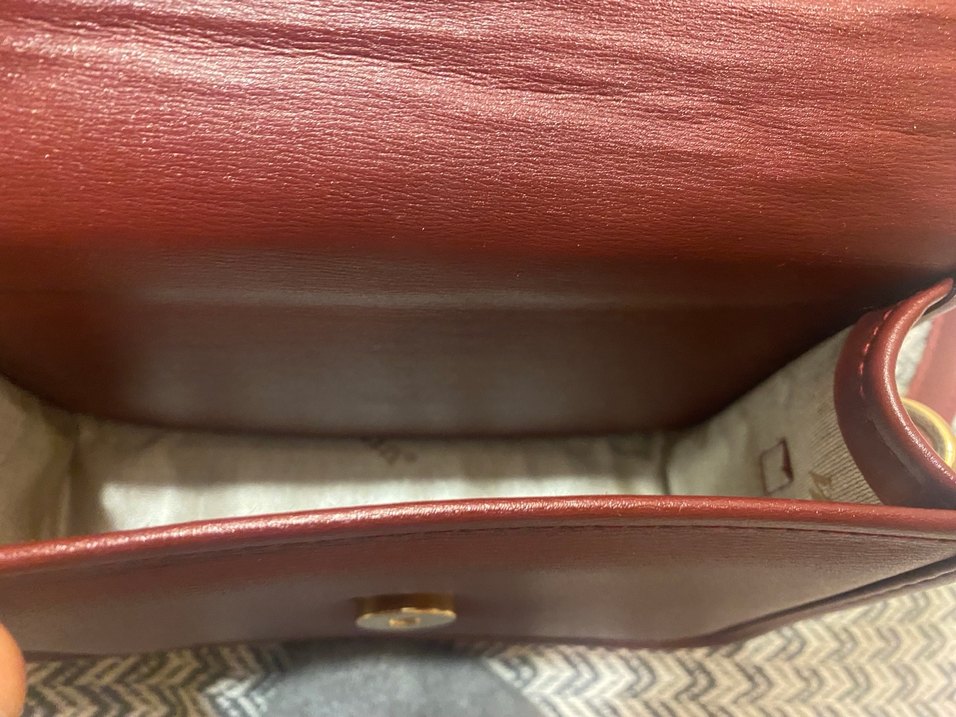 Bordo Deri Kadın Çanta - Görsel 2