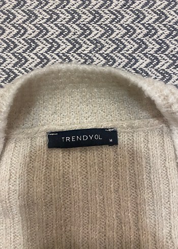 V-Yaka Bej Triko Süveter - Görsel 3