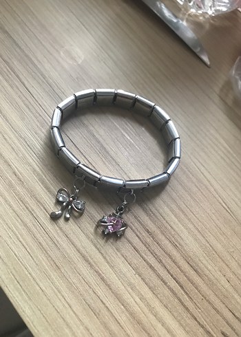 Pembe Zincir Detaylı Bohem Bileklik - Görsel 2